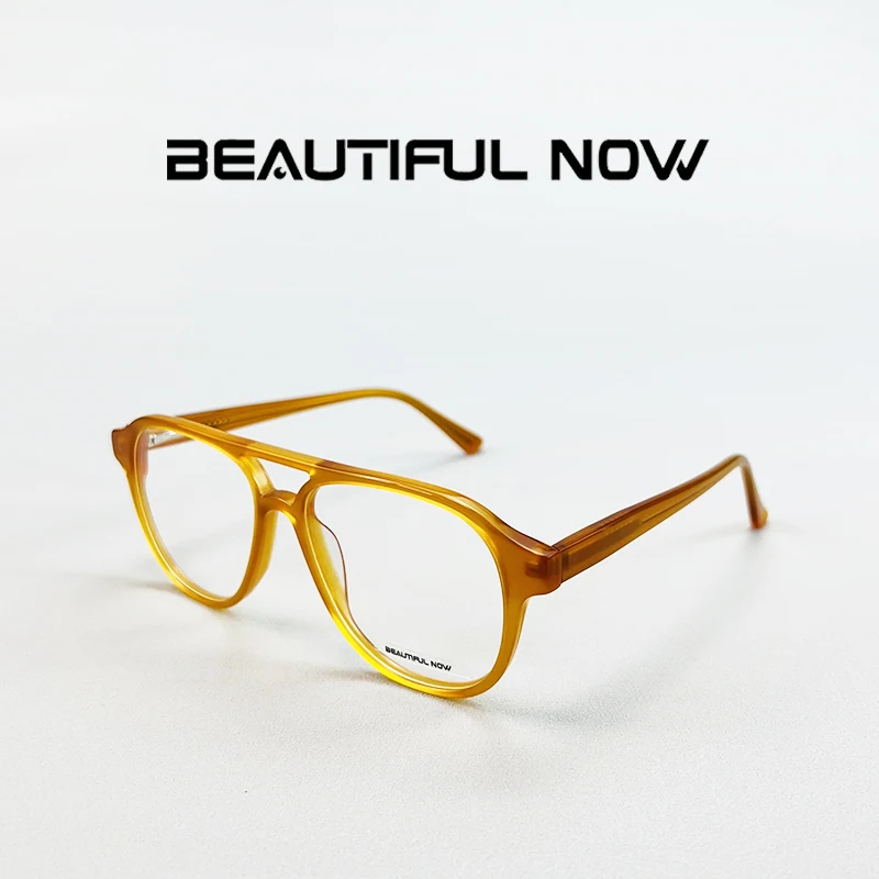 BEAUTIFUL NOW Premium Acetate Frame Eyeglasses Durable Prescription Glasses Eco Chic Design for All Faces Customized lenses