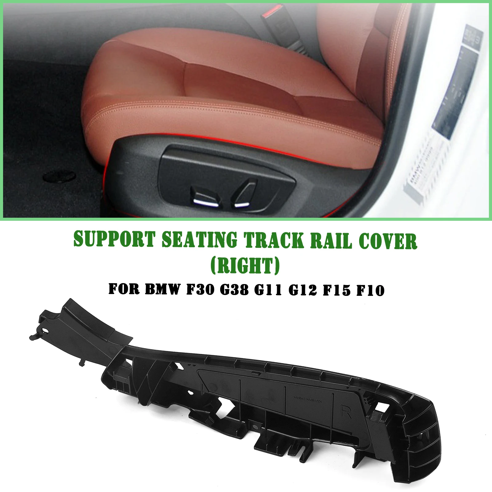 

For BMW F30 G38 G11 G12 F15 F10 Interior Replacement Support Seating Track Rail Cover Seat Switch Bracket