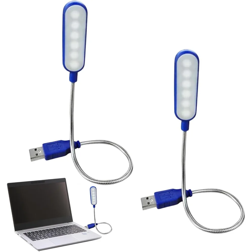 

1 шт. мини-USB LED-лампа для чтения, гибкая лампа для чтения, портативный ночник для повербанка, ноутбука, ПК, компьютера, синий