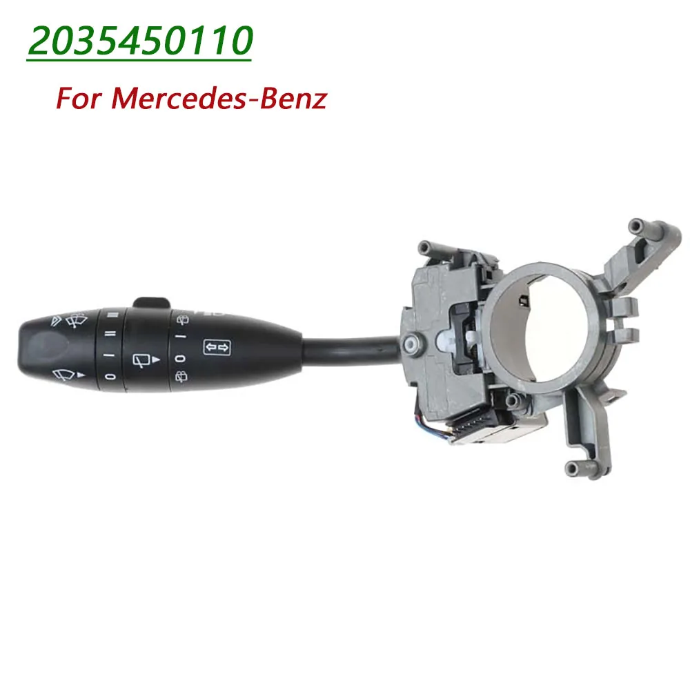 For Mercedes-BenzWindshield Wiper Wish Clean Headlight Light Turn Signal Switch Steering Column Multi-Function Stalk 2035450110