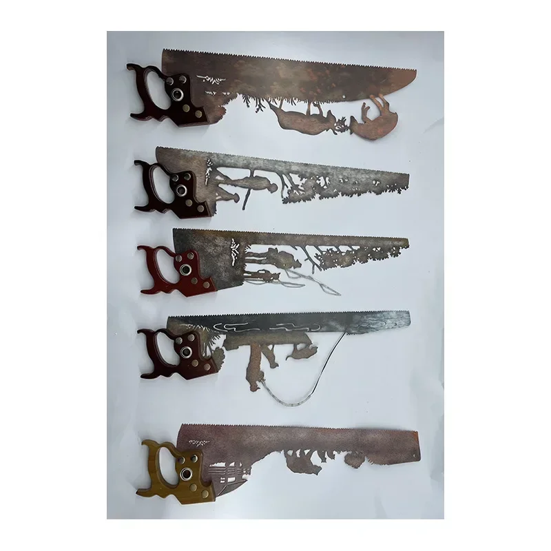 

Metal Iron Wall Decoration Pure Wood and Iron Combined Father's Day Hanging Metal Decoration Suitable for Squares, Religious