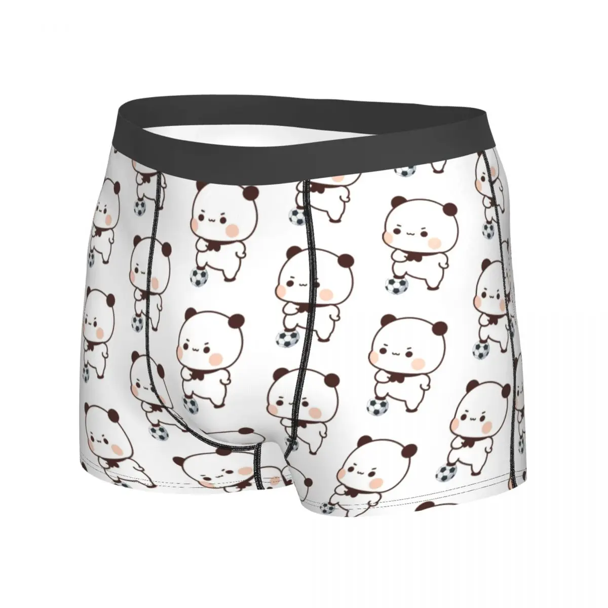 

Cute Bubu Underwear Playing Soccer Soft Underpants Print Boxer Brief Pouch Man Large Size Boxershorts
