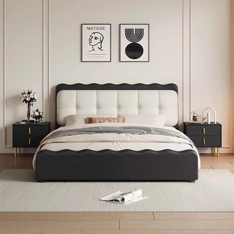 Storage Sheets Double Bed Frame Design Minimalist Mattress Frame Double Bed Cheap Luxury High Cama Doble Bedroom Furniture Set