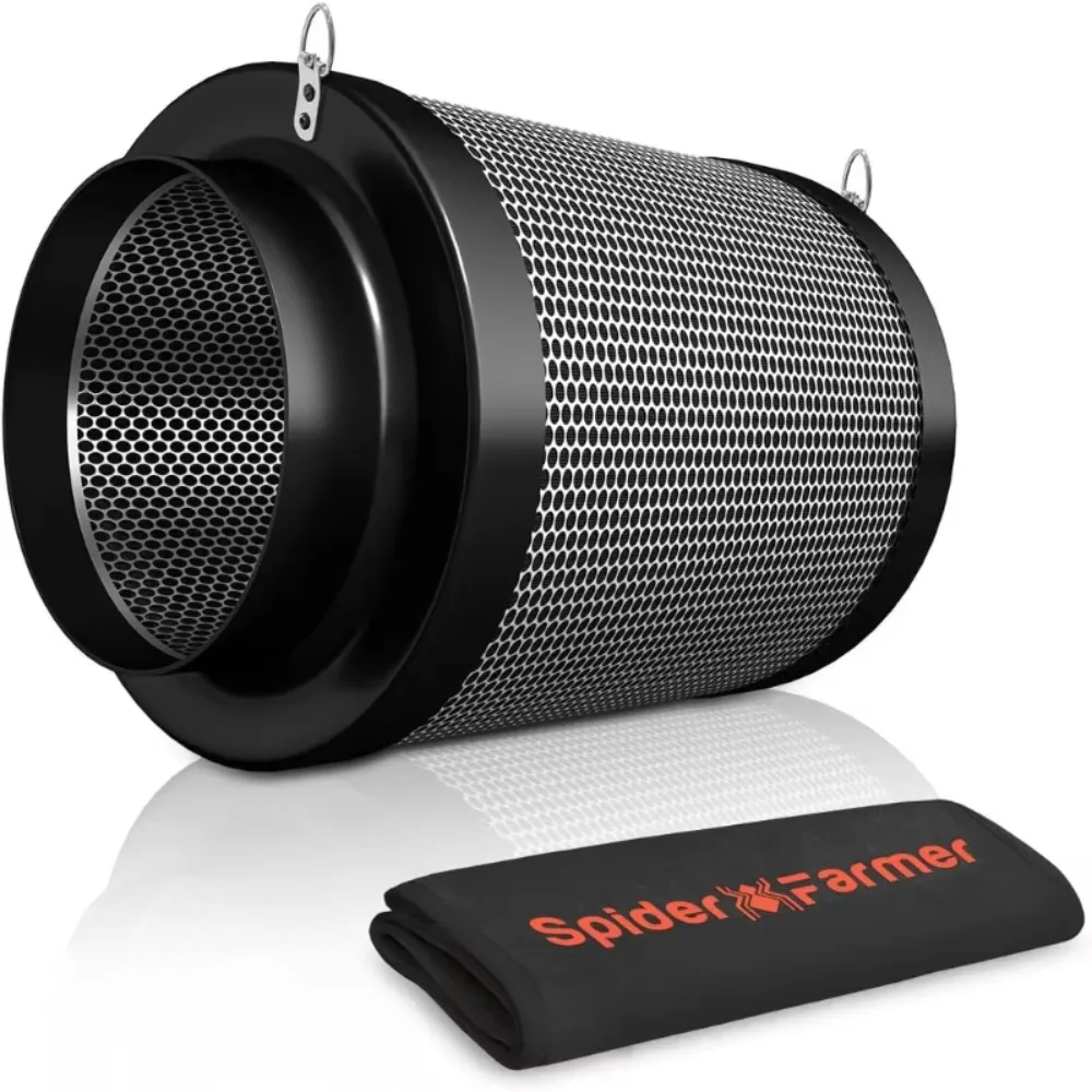 6 Inch Activated Air Carbon Filrer Smelliness Control with Australia Virgin Charcoal for Grow Tent Duct Fan