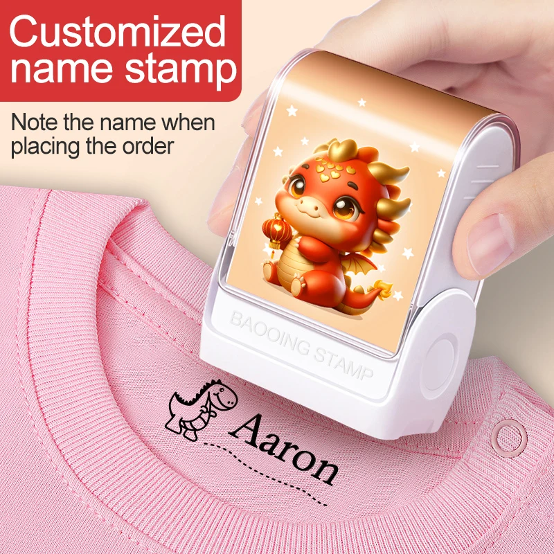 Carimbo escolar personalizado – Carimbo à prova d'água gravado personalizado para jardim de infância, carimbo com nome que não desbota, nova ideia de presente para estudantes