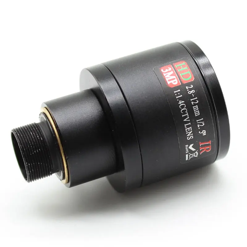 HD 3MP 2.8mm-12mm Manual Focal Zoom MTV 2.8-12mm CCTV Lens 3.0 Mega pixel for Security Camera Lense