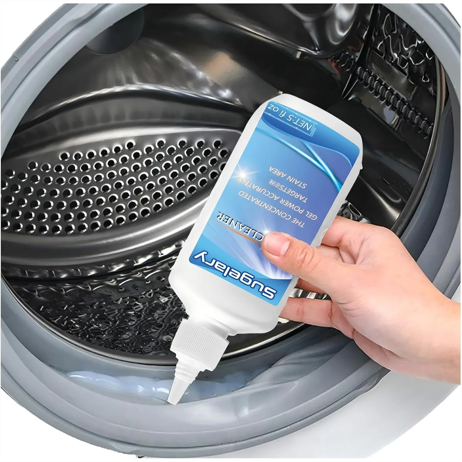 

Mold Stain Cleaning Gel, 5 Fl oz All-Purpose Cleaner for Front Loader Seal, Bathroom Grout, Sink, Shower, Caulk, Washing Machine