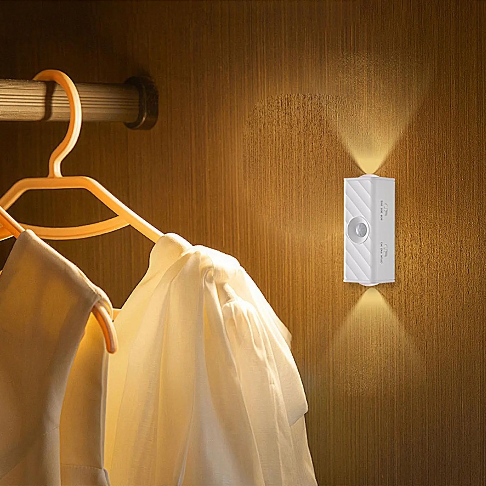 

Умный светильник с датчиком движения, беспроводной, яркий, долговечный, магнитный, для кухни, спальни, шкафа, стены