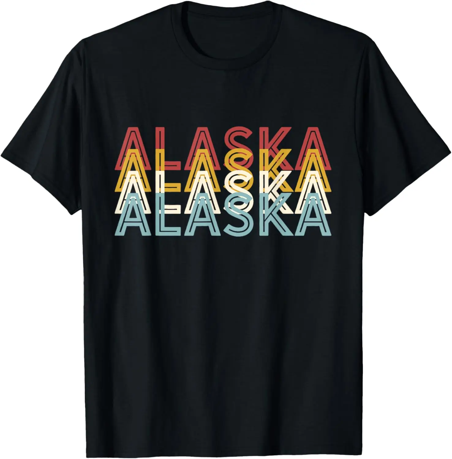 

USA 70's State Retro Vintage Alaska T-Shirt