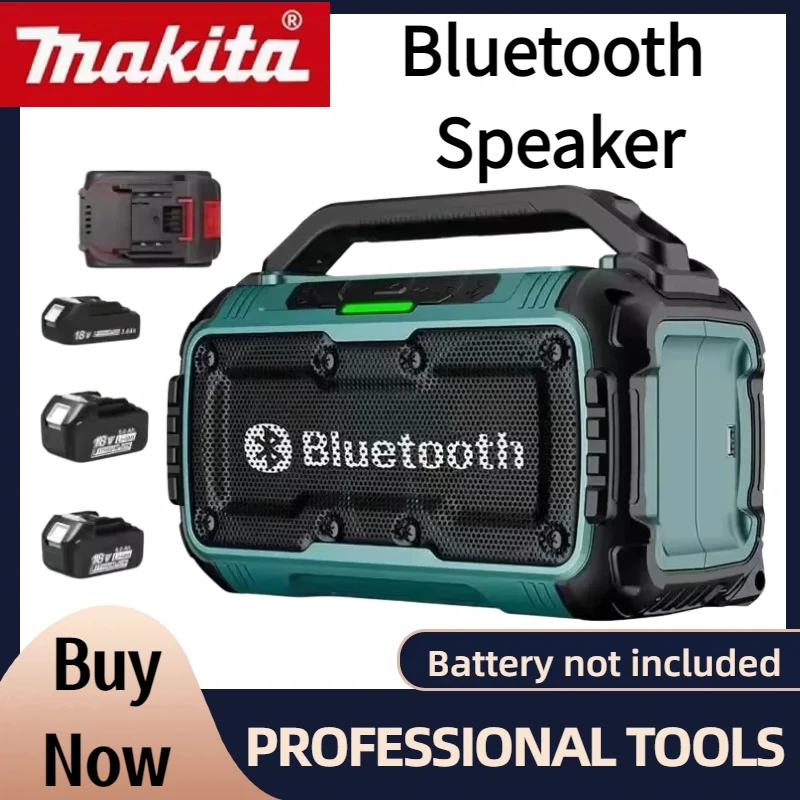 

Makita Cordless Bluetooth Speaker Portable Surround Speakers Dual For 18V /20V Battery Channel Subwoofer Loudspeaker