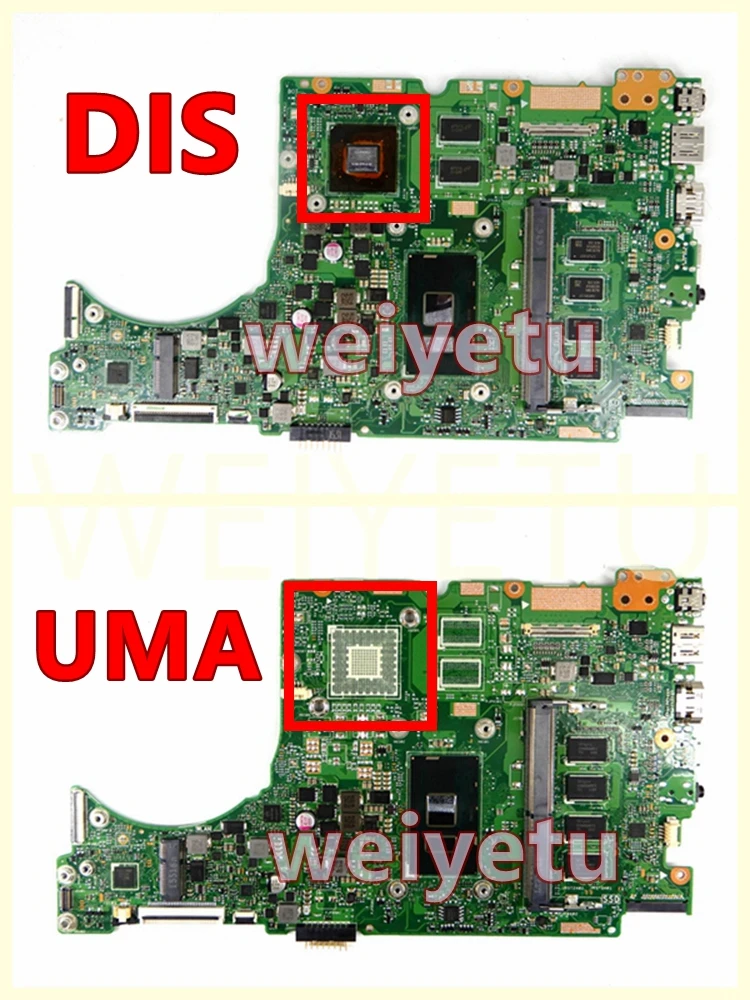 UX310UV i3/i5/i7 CPU Mainboard For ASUS UX310U UX310UA UX3000U RX310U UX310UQ/UQK UX410U RX410U UX410UA/UAK UX410UQK Motherboard