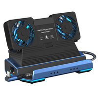 Docking Station Dual Cooling Fan Dock Station 4K@60Hz PD100W Gigabit Ethernet for Steam Deck & Lenovo Legion GO