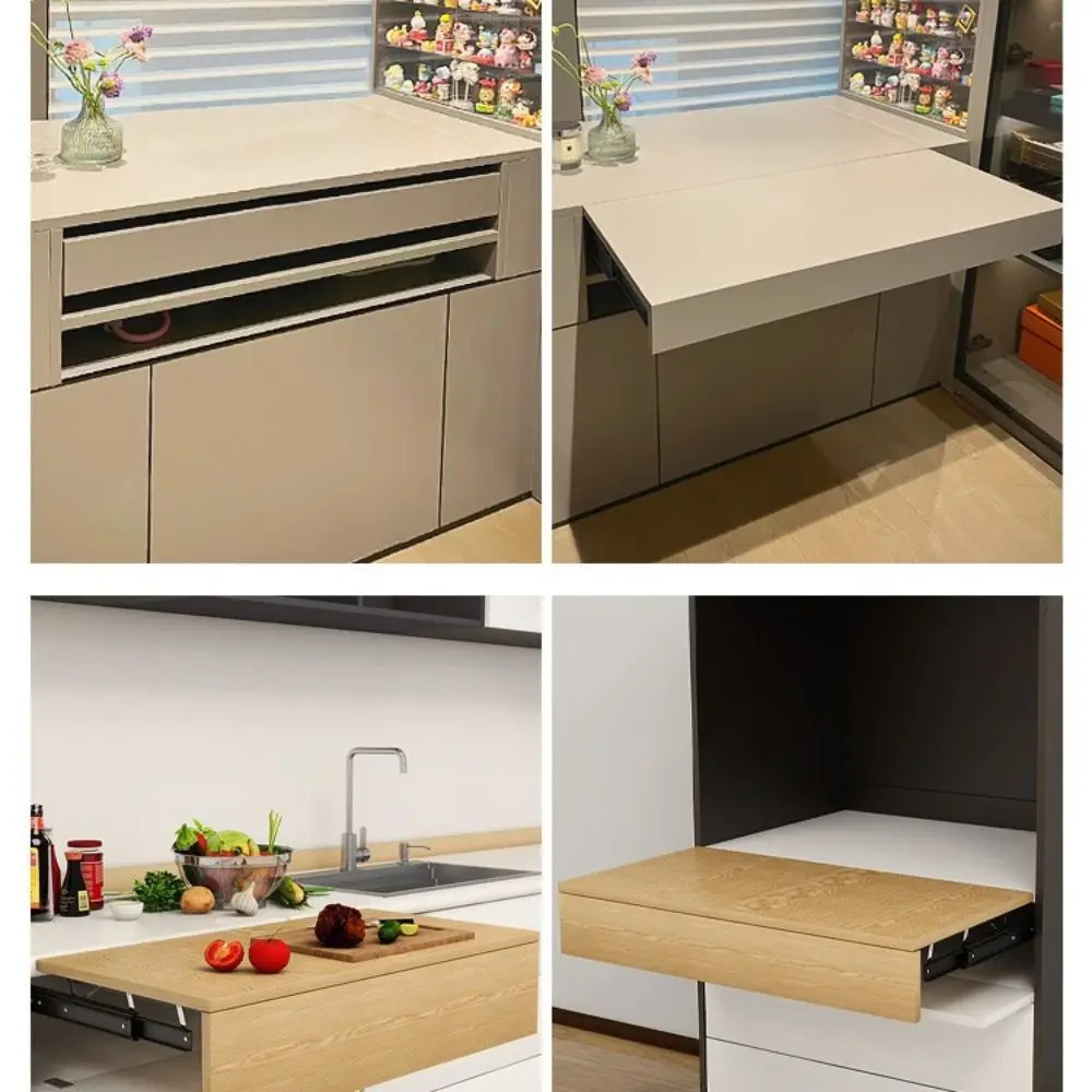 

Telescopic Extension Bookstand Slide Rail Rising Mechanism Adjustable Platform Desktop Hidden Slide Rail Hidden Space Saving