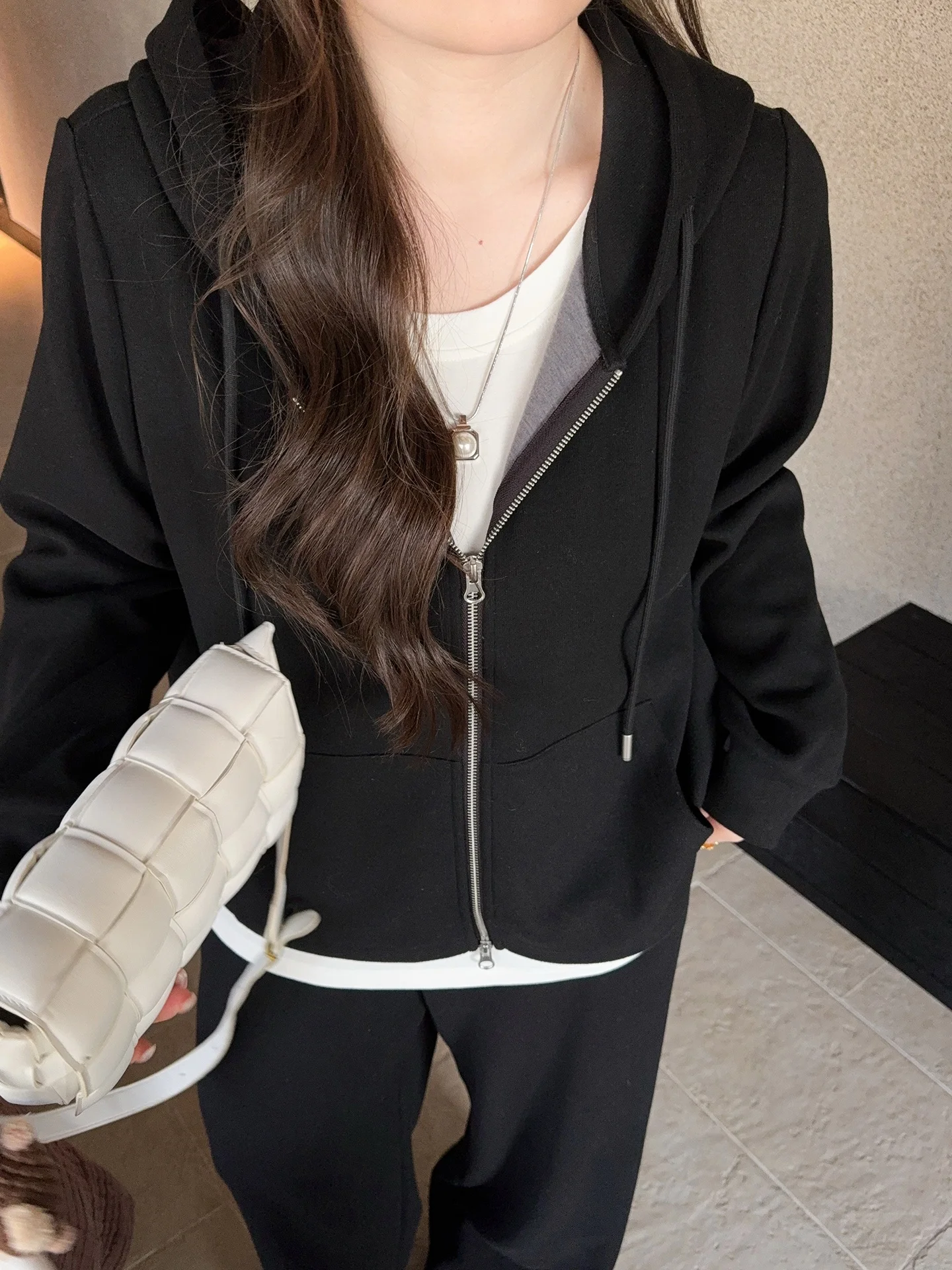 

Женский модный комплект больших размеров: свитшот и брюки с высокой талией и широкими штанинами, новый весенний стиль, удобный, в корейском стиле