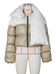 Doudounes épaisses coupe-vent pour femmes, manteau décontracté chaud, veste matelassurera femme, parka respirante, vêtements d'extérieur à la mode, hiver 2024