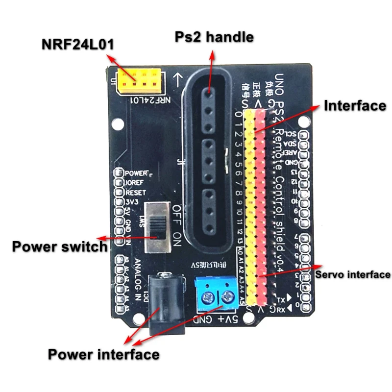 4/6/8 Modi Servo Controller PWN Bordo Driver Per Arduino UNO Braccio Robotico Motore di Controllo Senza Fili Robot Auto Compatibile Ps2 Maniglia