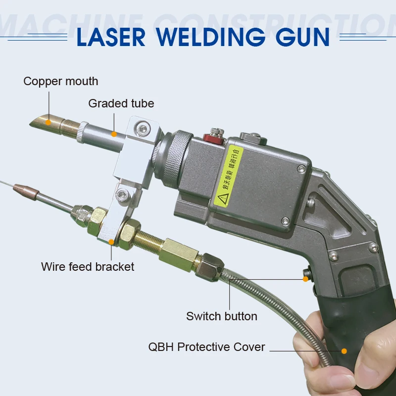 

Handheld Fiber Laser Welding Machine Laser Welder With Wire Feeder for Metal Steel Copper
