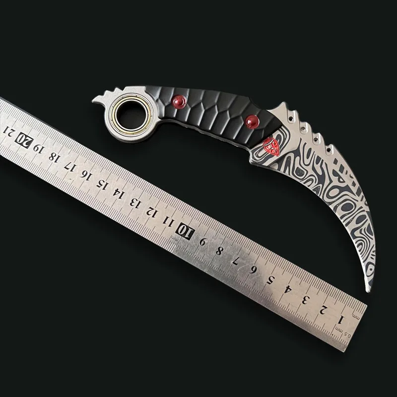 18センチメートル ‌ アリーナブレイクアウト: インフィニット ‌   三日月爪ゲーム武器レプリカ回転グッズデスク装飾ギフトおもちゃ