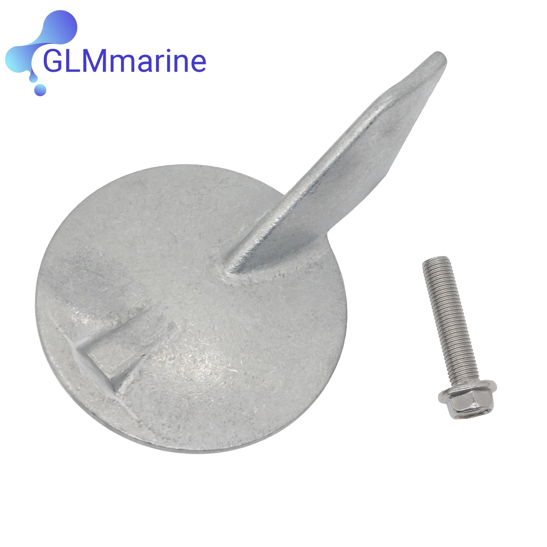 6J9-45371-00 for Yamaha 115HP 150HP 175HP 200HP Outboards Engine Trim Tab Skeg Zinc Anode with Screw 6J9-45371-01 6K1-45371-02 image 2