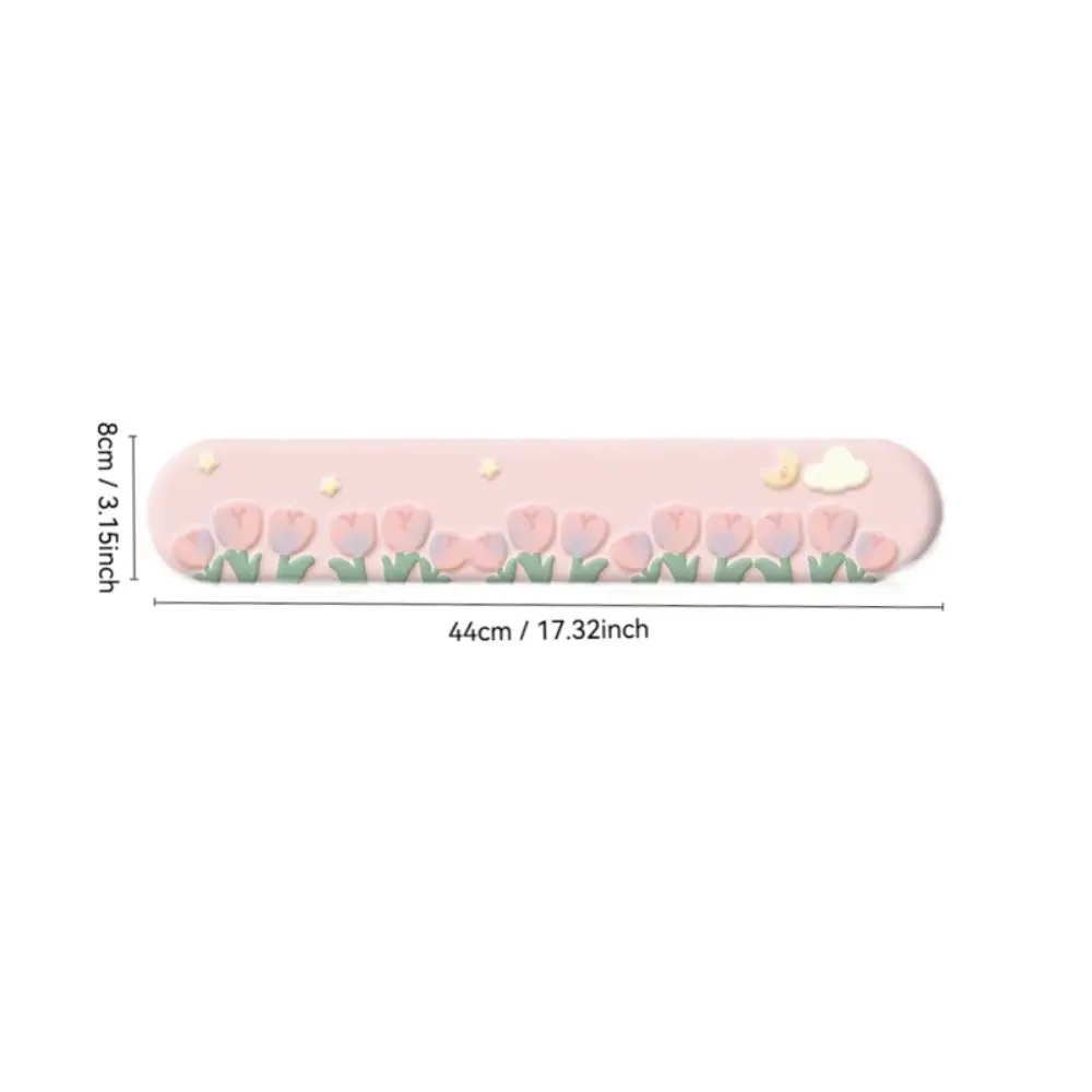 Alta qualidade tulipa descanso de pulso mouse pad ergonômico dos desenhos animados suporte de mão tapete de mouse confortável borracha gaming mousepad universal