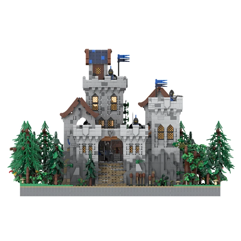 Exquisite New Product MOC Building Blocks Medieval Architecture Model Castle Technology Modular Children's Toy Gift DIY Set