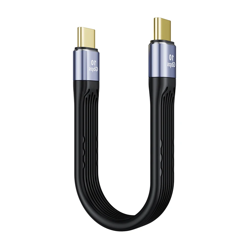 

2PCS USB3.1 Fast Charging 100W 5A Data Transfer High Speed 10Gbps Type C To Type C Phone Cable