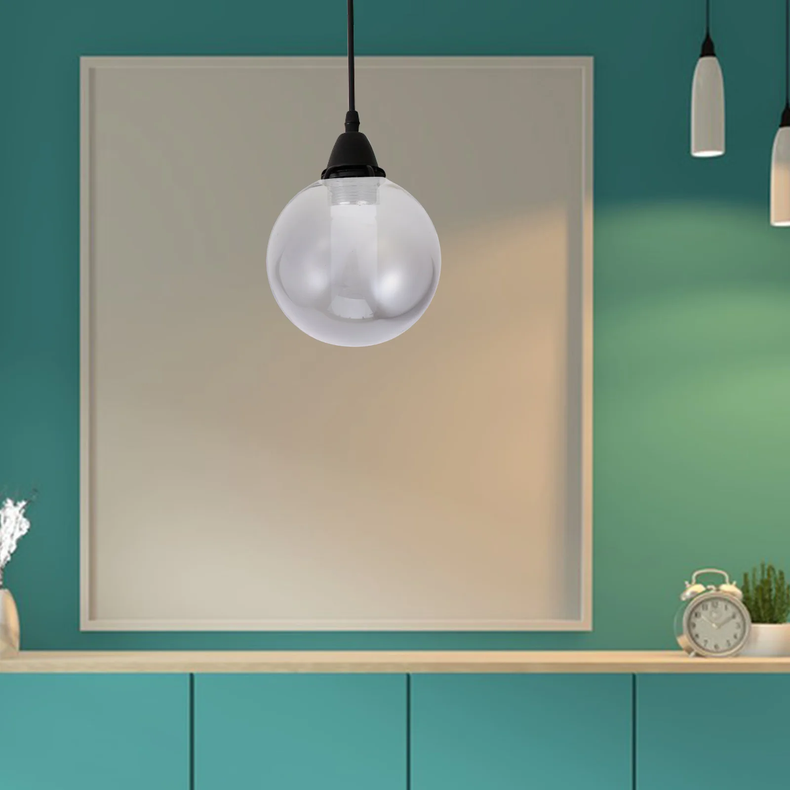 

Glass Globe Lampshade 42mm Screw Neck Opal Sphere E27 Pendant Light Replacement Shade Cover Glass Pendant Shade