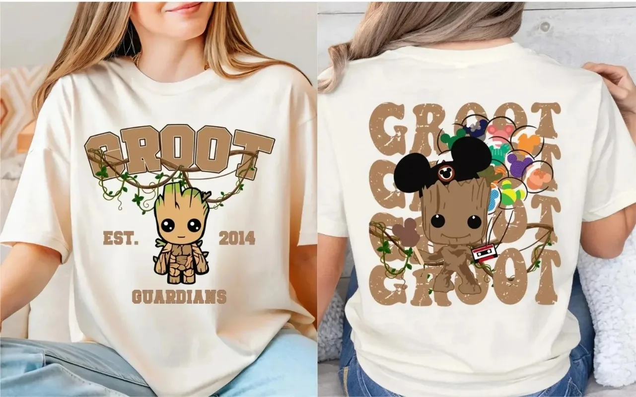 Camiseta Groot Guardianes Groot Camisa Disney Marvel Groot Camiseta Disney Baby Groot Camisa Regalo para fanáticos de Marvel