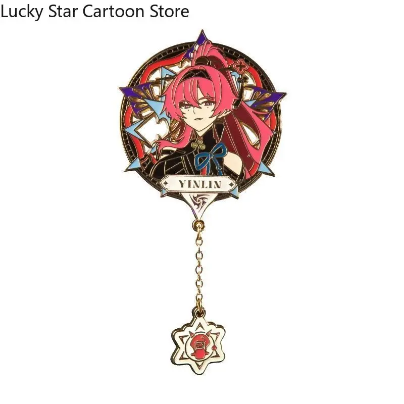 Рождественские волнистые Иньлин Джиян резонанс тематический значок косплей игра аниме брошь рюкзак кулон коллекция подарок на Хэллоуин