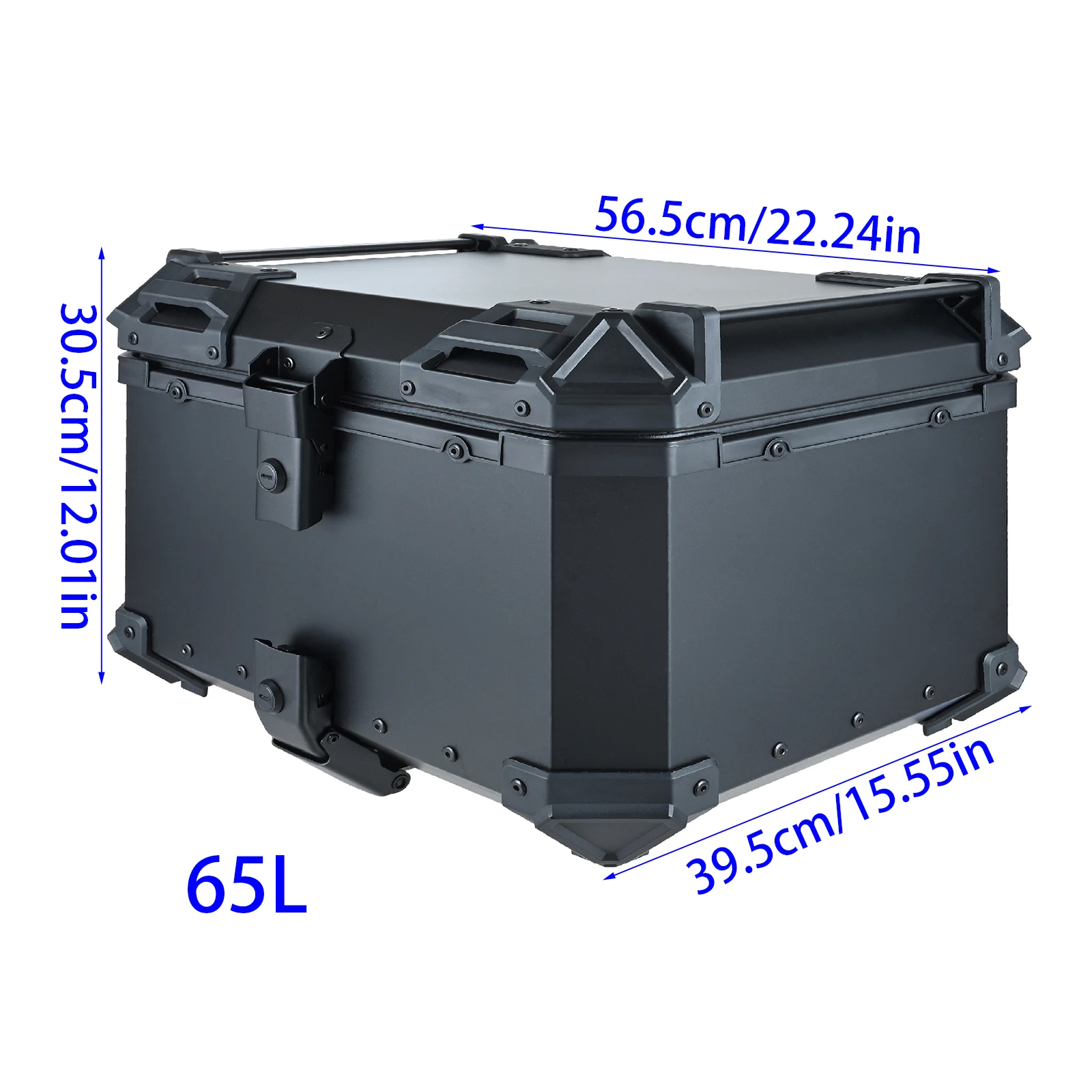

65L Motorcycle Trunk Top Tail Box Rear Luggage Storage Tool Case Universal Helmet Box For Most Motorcycles