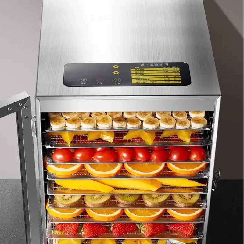 

12-Tier Commercial & Home Food Dehydrator 800w Multi-functional Drying Machine for Fruit Vegetable Dried Fruit and Meat Dryer