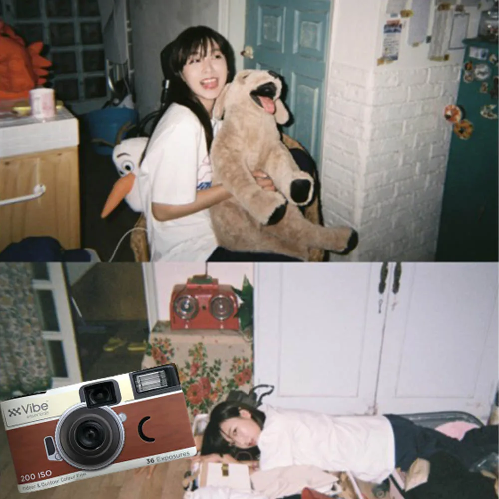VIBE Retro Film Camera 36 Sheets 200 Degrees Disposable Film Camera 32MM Lens with Flash Photography Photo Camera Retro - view 2