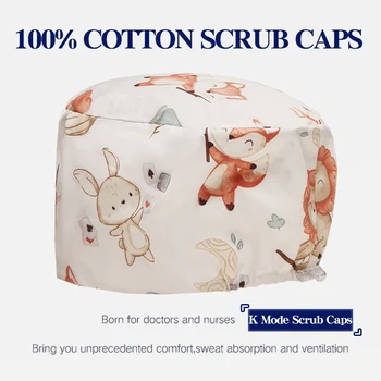 Berretto per scrub dentale economico Cappelli per infermiere medico ospedaliero di alto livello Cappello chirurgico unisex regolabile Cappellini medici traspiranti K1038