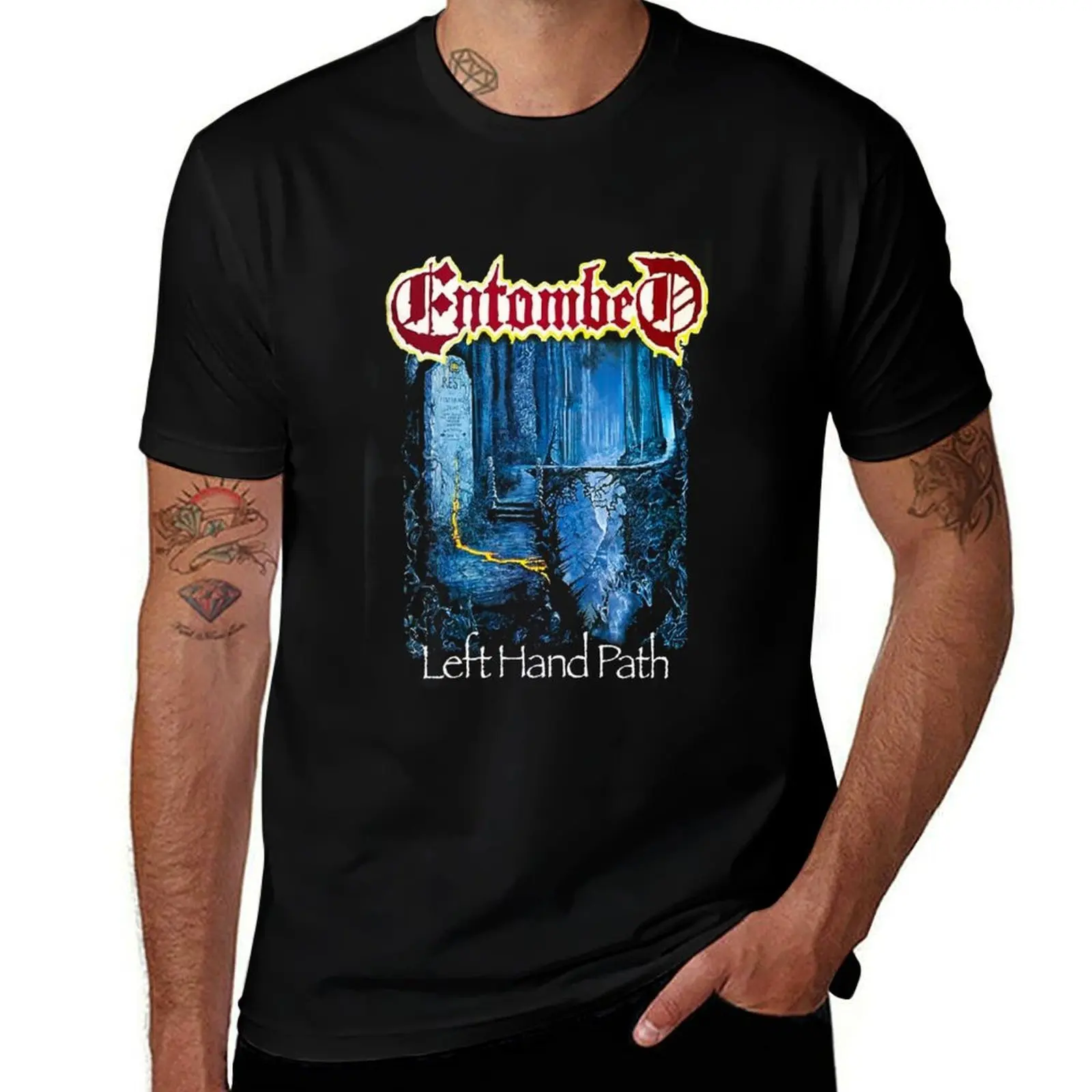 Entombed Band 2 T-Shirt Simple Print Design T-Shirt