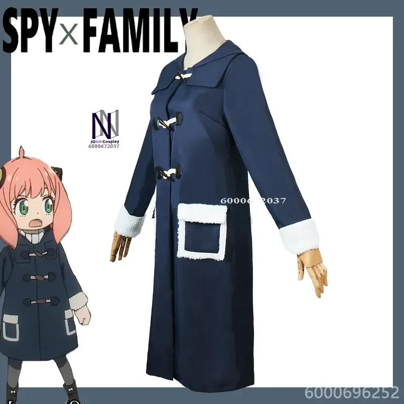 Anime Spy Family Anya Forger Cosplay Kids Girls Costume White Dress Suit Outfit Uniform for Halloween Parties New Arrival