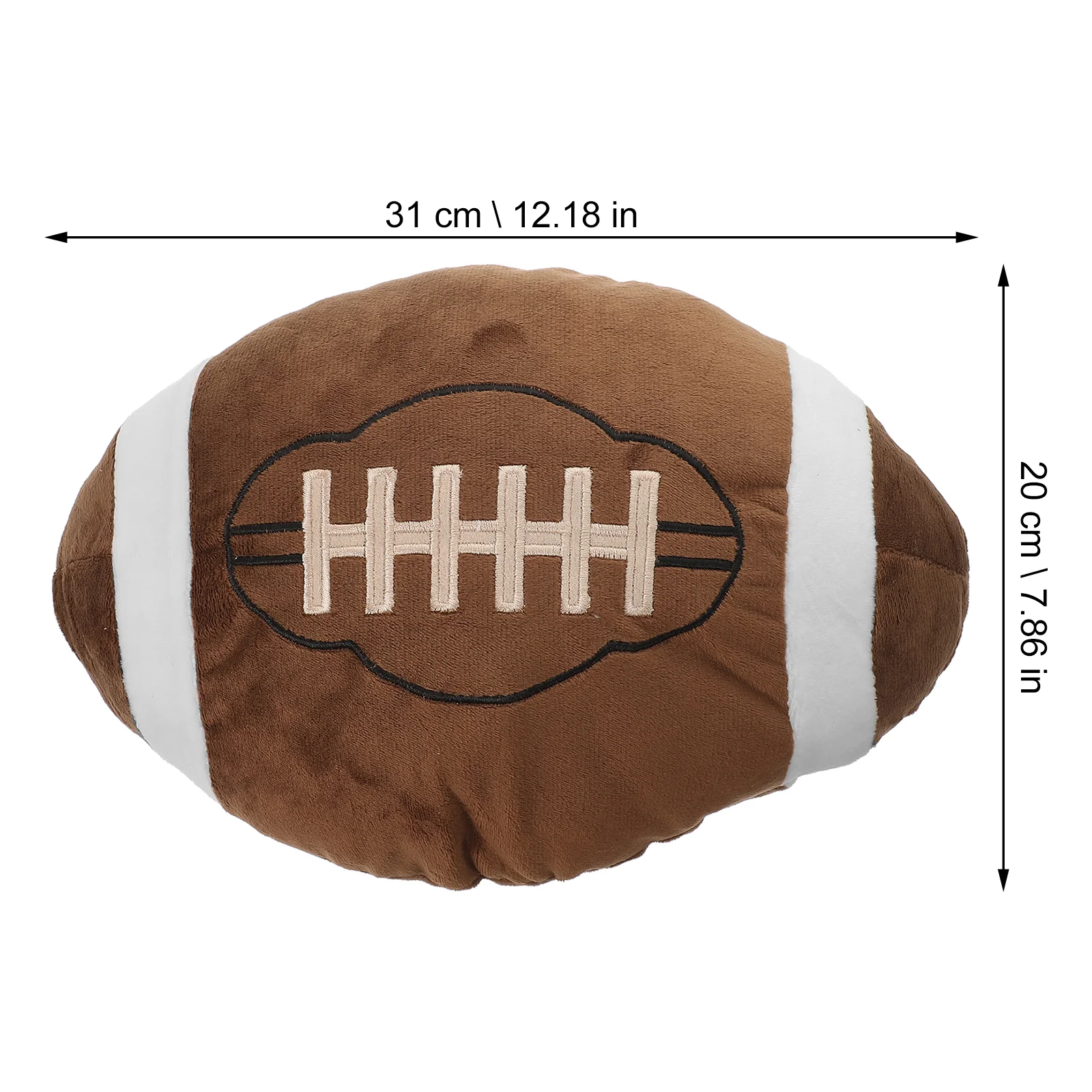 Plush Ball Toy Stuffed Football Pillow Winter Sports Themed Pillow Boy Birthday Gift Football Toy