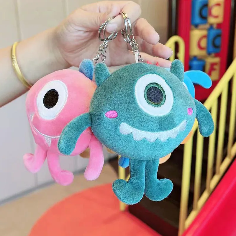 12cm MINISO Monsters University Mr.Q Mike Michael Wazowski Cosplay Costume Doll Plush Toy Accessories Christmas Gift