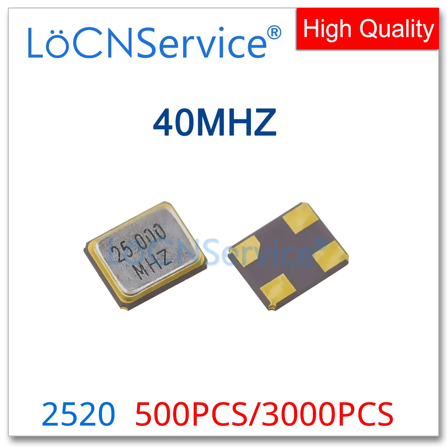 

500PCS 3000PCS SMD Passive Crystal Oscillator 4Pin 2520 40.000mhz 40MHz 40M Quartz Crystal Resonator Quartz Resonators