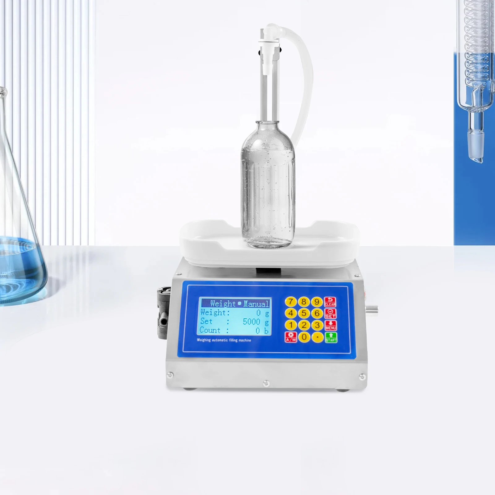 LCD Display Quantitative Liquid Filling Machine Liquid Filling Machine Liquid Filling Machine with Diaphragm Pump 3.2L