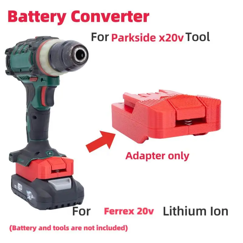 For Parkside Tool  Lidl  Adapter  For Aldi Ferrex Activ Energy 20V  Convert To Parkside Cordless Tool Converter(Only Adapter)