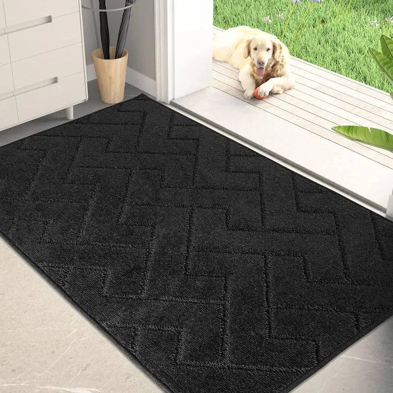 

Door Mat 32" x 47", Non-Slip Machine Washable Entry Rug, Shoe Scraper, Dog Doormat, Super Absorbent Welcome