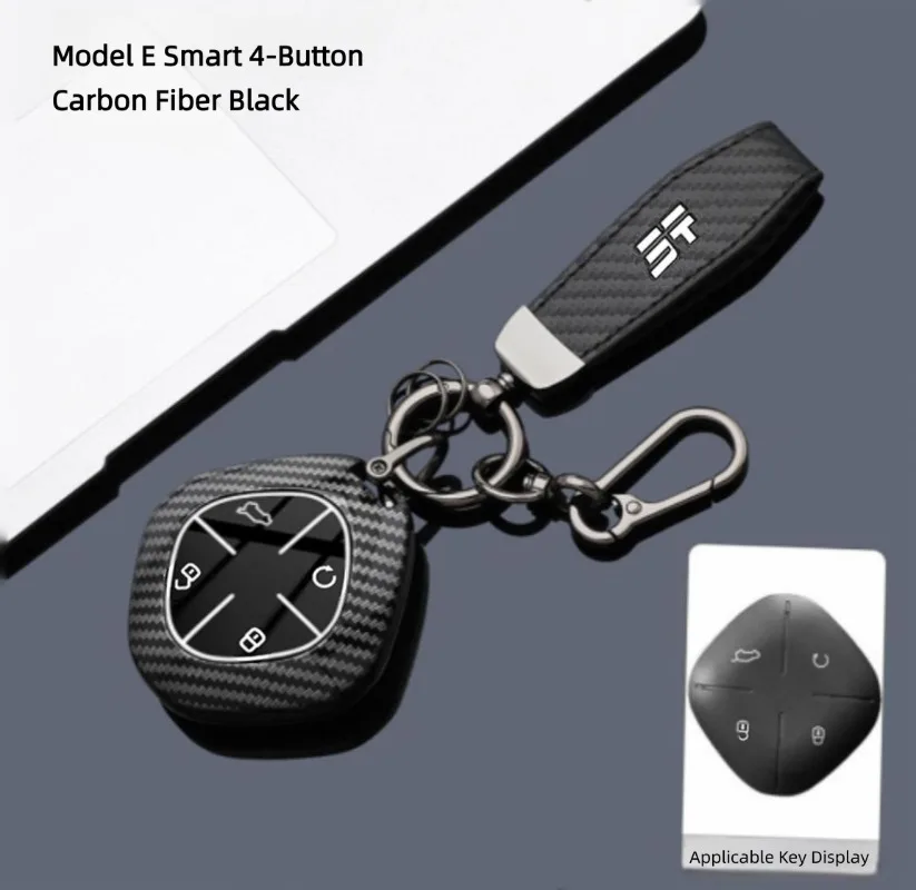 

ABS Car Key Case Cover Shell Protector Fob Holder for Jetour Dasheng IDM Shanhai L6 DCT Accessories Keybag Keychain