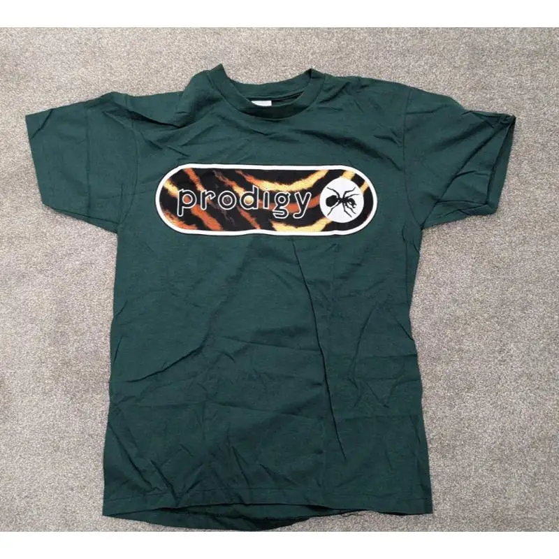 The Prodigy Firestarter Vintage 1997 Anvil T Shirt L Large New Deadstock Green