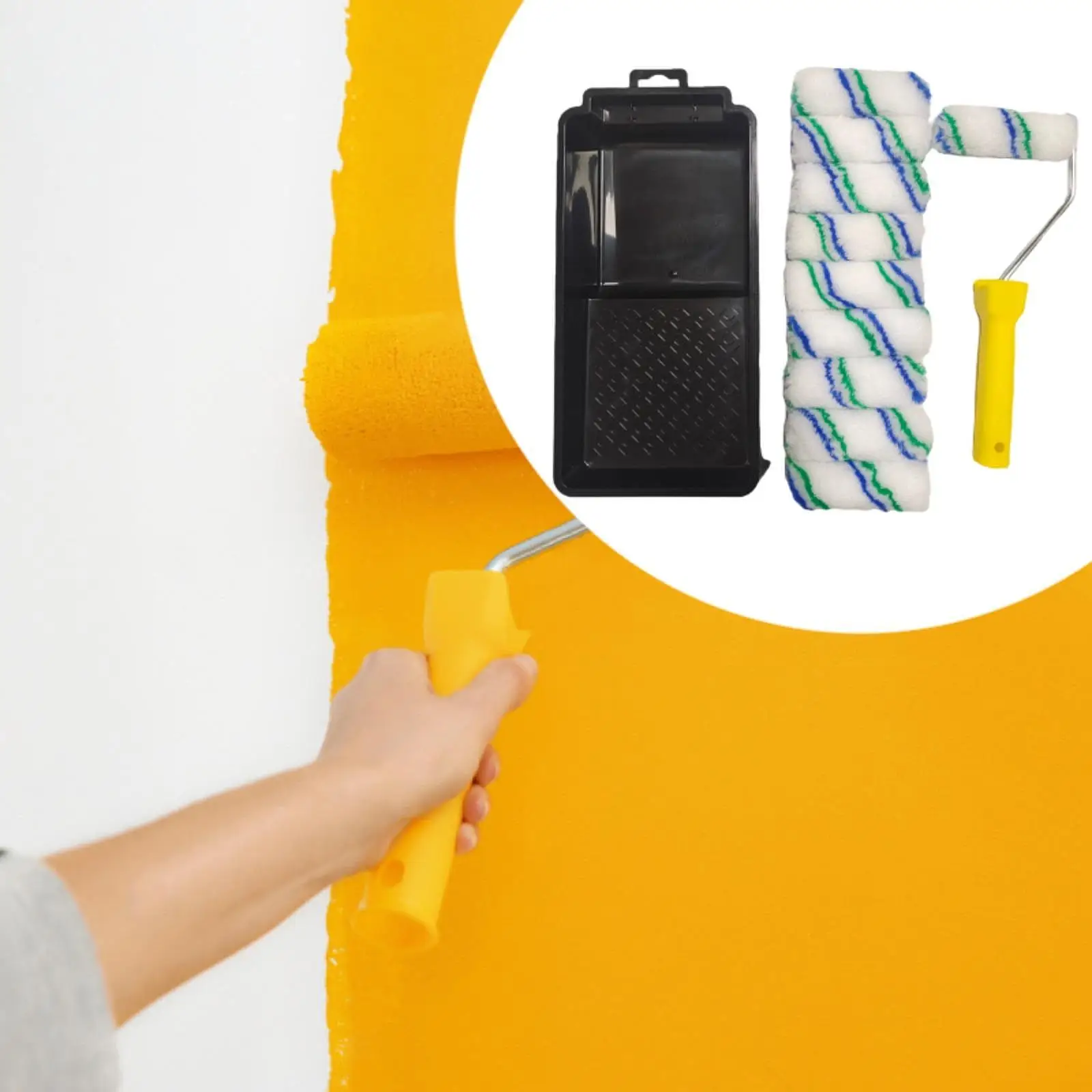 

4-дюймовый небольшой набор лотков для краски, легкий, многофункциональный для быстрого ремонта гипсокартона, замена украшения дома своими руками