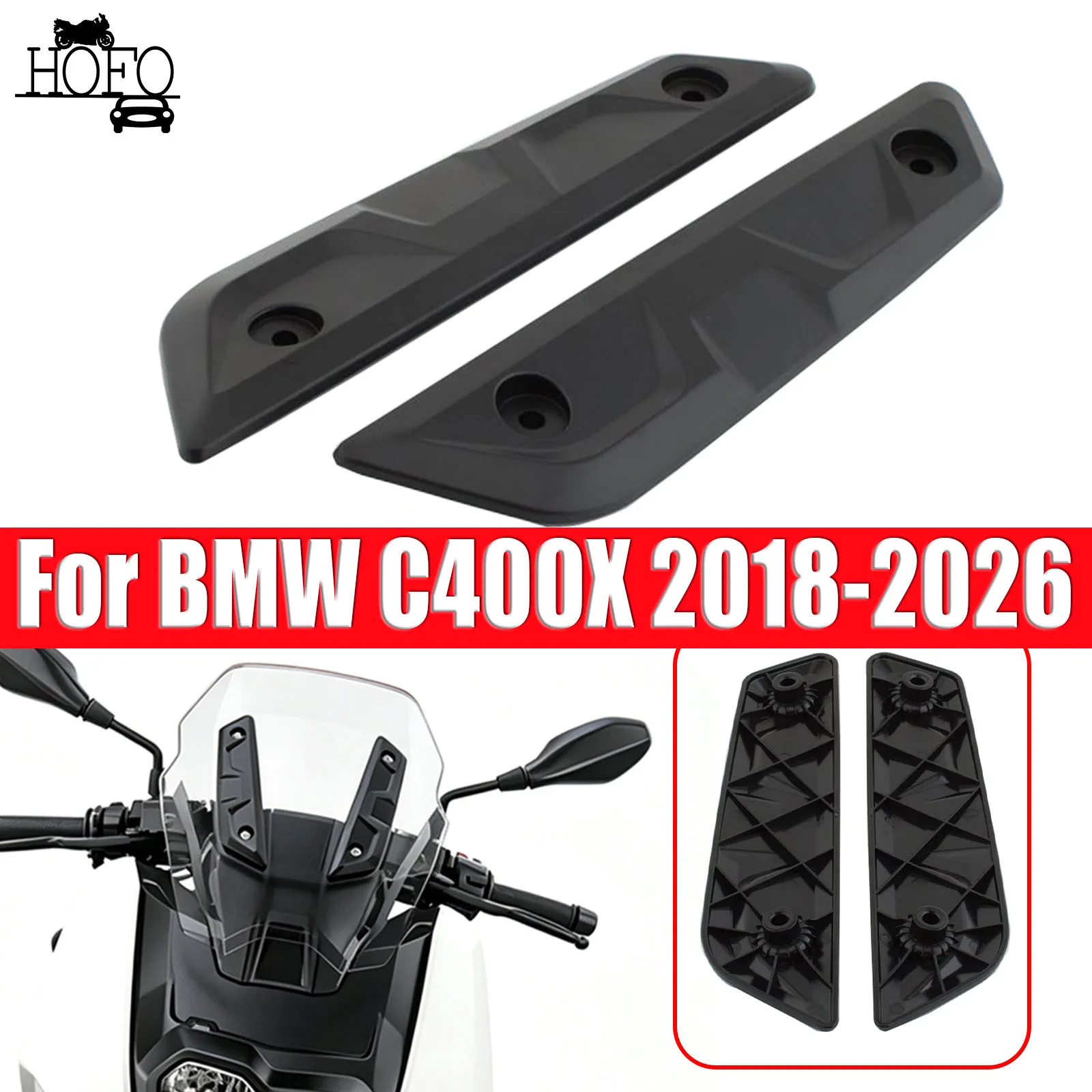 ABS Motorcycle Windshield Trim Strip Decorative For BMW C400X 2018-2026
