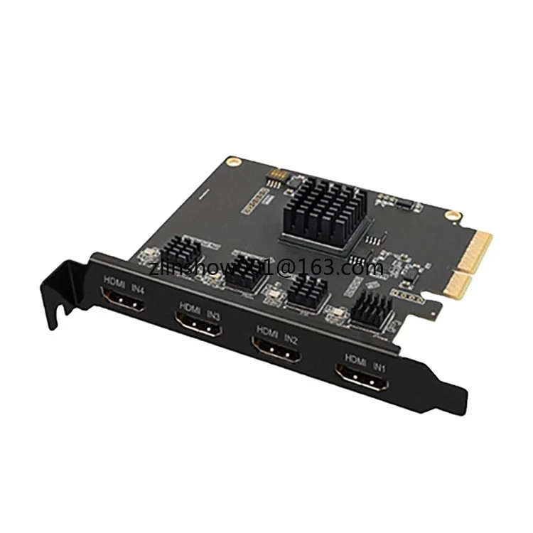 New Arrival For You 4Port HD PCIe Video Capture Build-in Card High Speed+Quality