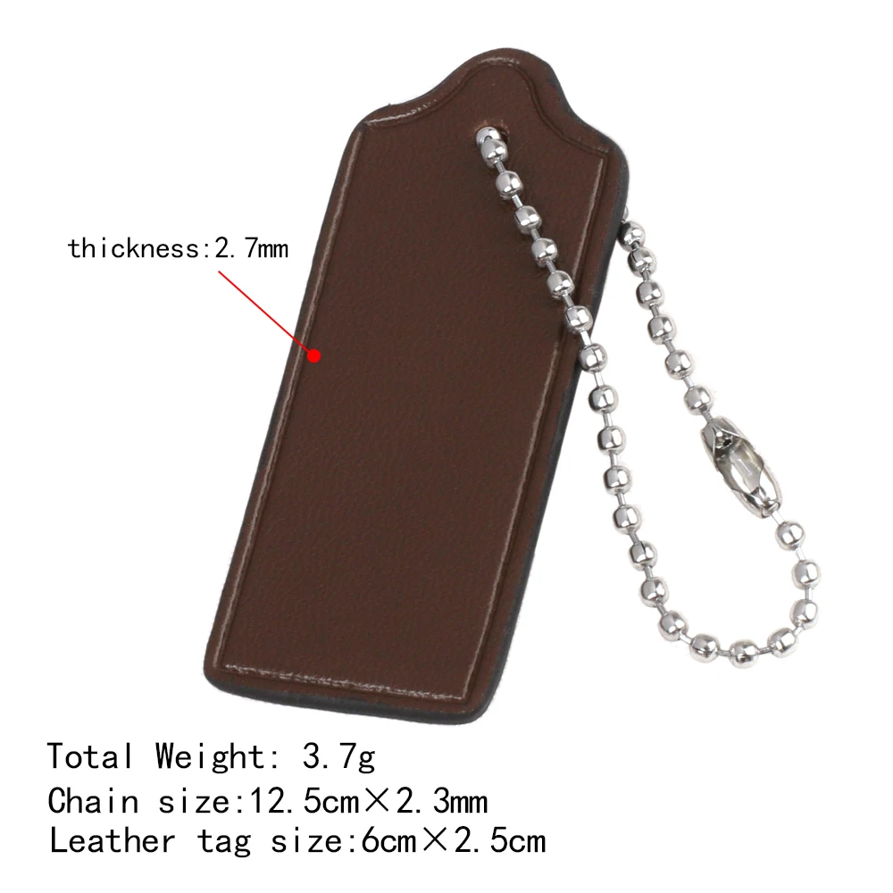 جلد البقر علامة الأمتعة حقيبة السفر العلامات أكياس الملحقات حقيبة جلدية حقيقية سحر سلسلة المفاتيح قلادة حقيبة يد محفظة شنق