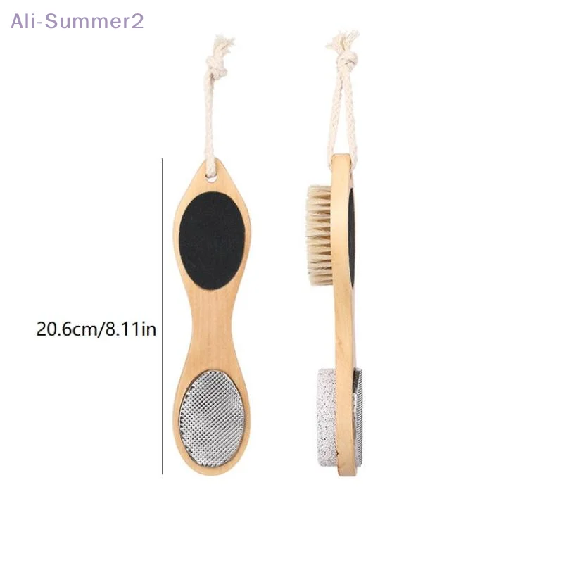 {MX} 1/2個入り 4-in-1 足用やすり 石鹸石 角質除去 死んだ皮膚の洗浄ブラシ ペディキュア研磨 足ケアツール