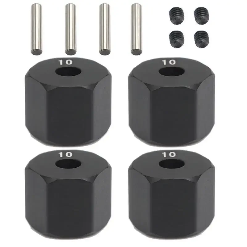 4PCS 12MM Extended Wheel Hex Adapter Thickness 8/9/10mm for Axial SCX10 II 90046 90047 1/10 RC Crawler Upgrade Parts