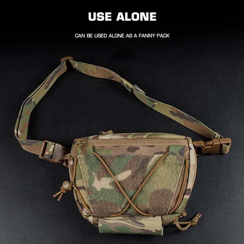 Chaleco táctico subabdominal con bolsa rápida para Airsoft y Paintball - imagen 5